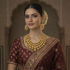 Royal Multi-Layered Kundan Necklace Set with Pearl Ghungroo Detailing