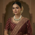 Victorian Polki Pearl Multi-Strand Bridal Necklace Set