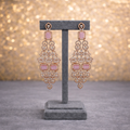 Blush Romance Rose Gold Chandelier Earrings