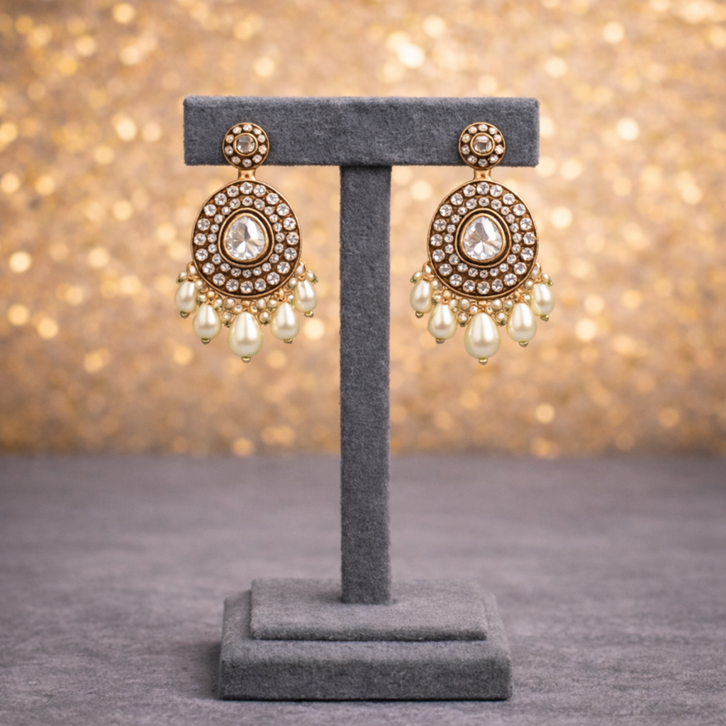 Royal Emerald Meenakari & Kundan Necklace Set