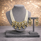 Victorian Polki Pearl Multi-Strand Bridal Necklace Set