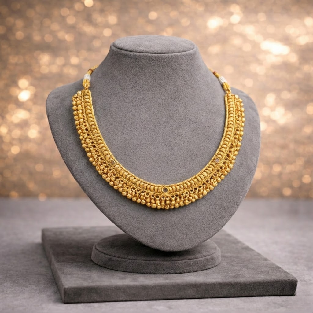 Artificial gold plated necklace set