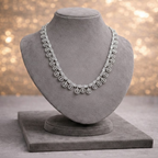 Classic American Diamond Necklace & Earring Set