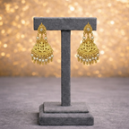 Traditional Temple-Inspired Gold-Plated Pearl Choker Set