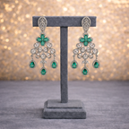 Mint Royale Crystal Chandelier Drop Earrings