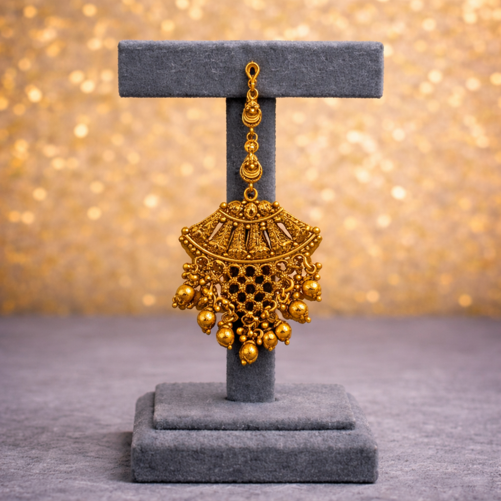 Antique Gold Temple Choker Bridal Set