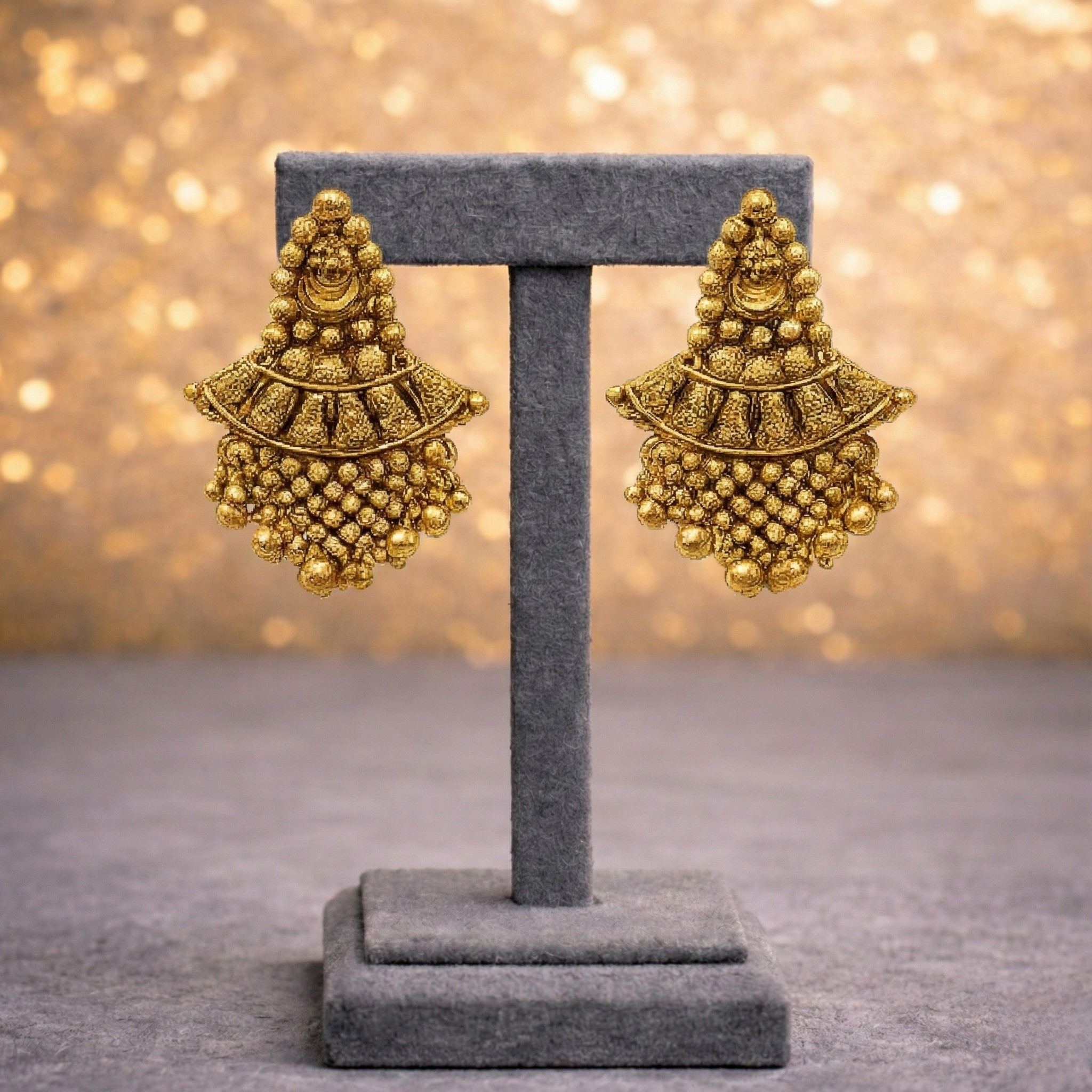 Antique Gold Temple Choker Bridal Set