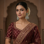 Grand Emerald CZ Chandbali Statement Earrings