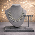 Silver-Tone Swirl & Teardrop Cubic Zirconia Jewelry Set
